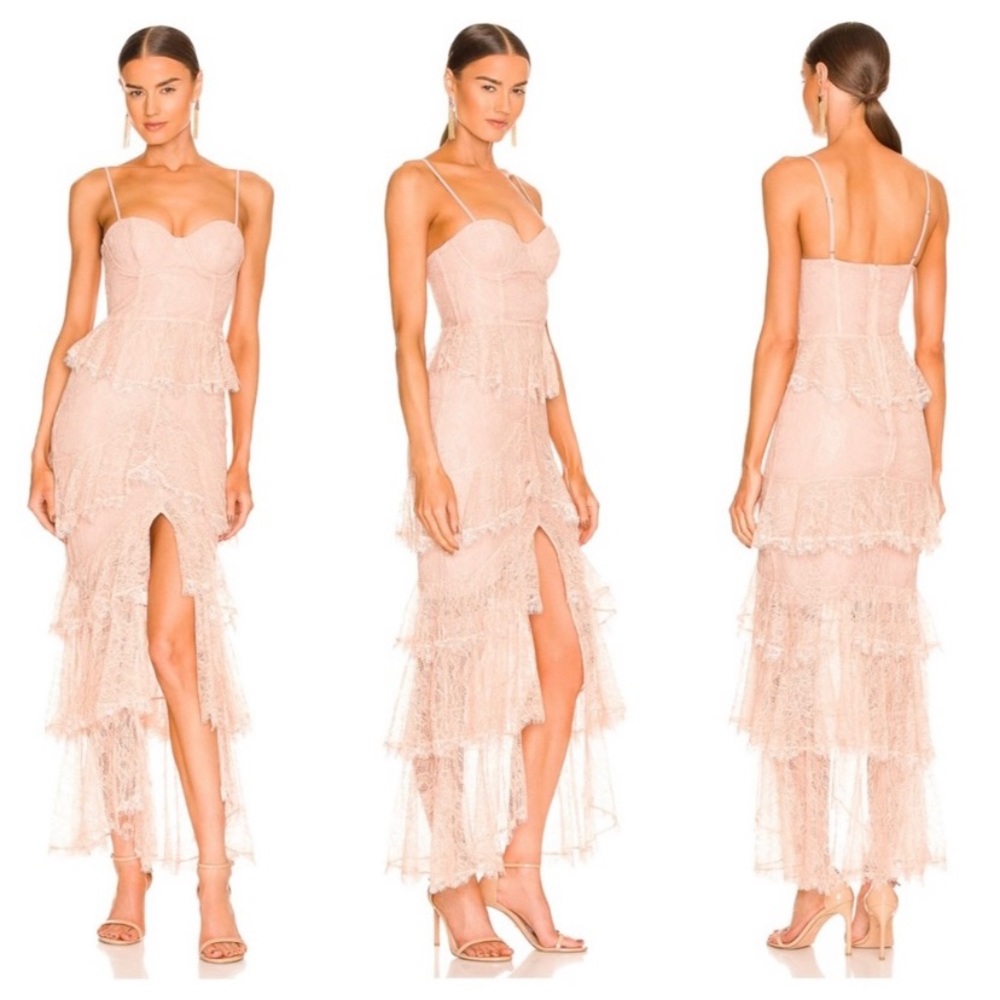 Majorelle Zelda Fitz Gown in Nude - NWT
